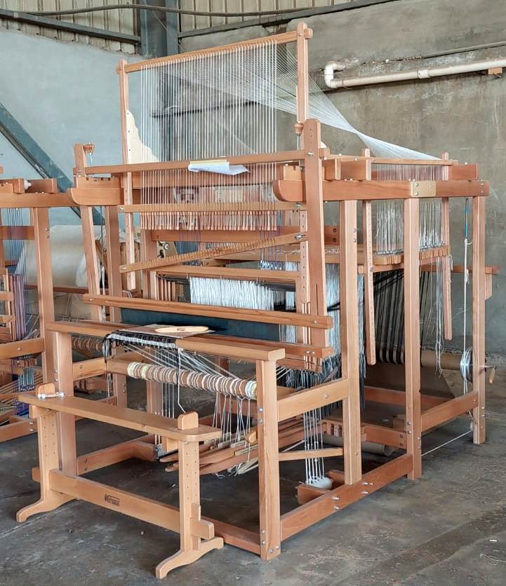 Wooden Handloom Weaving Machine  Wooden Weaving Loom Machine